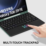 Toetsenbordhoes met Touchpad voor Samsung Tab S9 FE 10.9"/S9 11" (Donkergroen, Italiaans QWERTY) - 77% Korting