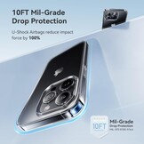 Transparante iPhone 13 Pro Hoes met Militaire Bescherming - 72% Korting