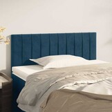 Hoofdbord Donkerblauw Fluweel 100x5x78/88 cm - 77% Korting