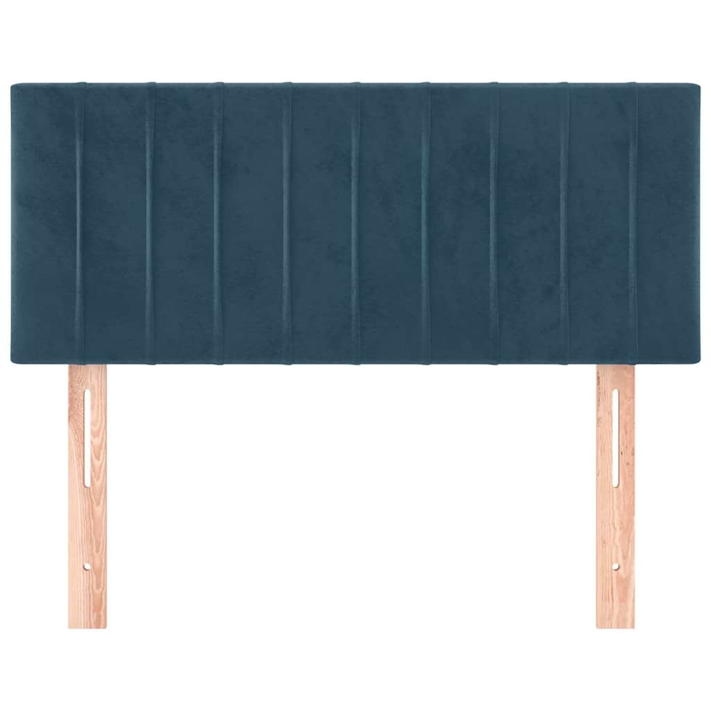Hoofdbord Donkerblauw Fluweel 100x5x78/88 cm - 77% Korting