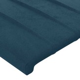Hoofdbord Donkerblauw Fluweel 100x5x78/88 cm - 77% Korting