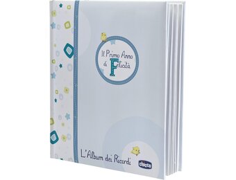 Lichtblauw Baby Herinneringsalbum & Geboorteboek - 75% Korting