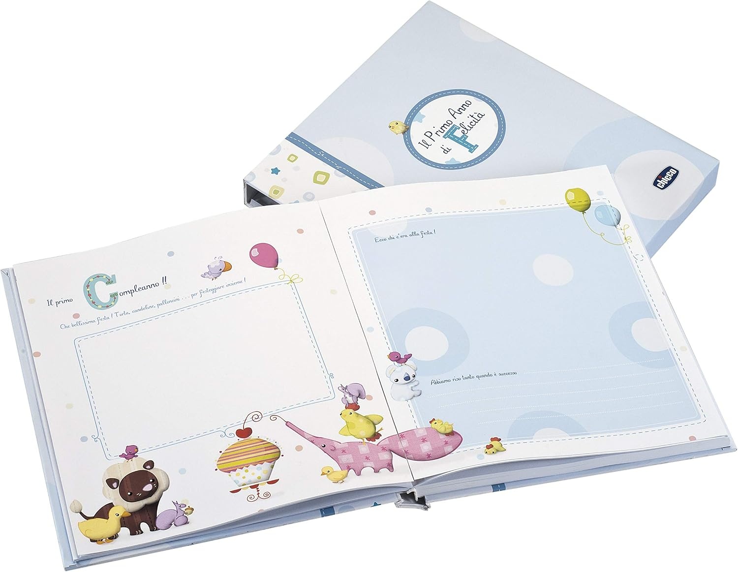 Lichtblauw Baby Herinneringsalbum & Geboorteboek - 75% Korting