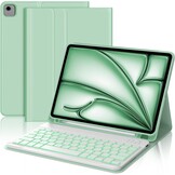 Lichtgroene Toetsenbordhoes iPad Air 11" QWERTY Bluetooth met Backlight - 77% Korting