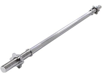 Halterstang 120 cm | 25 mm diameter | Verchroomd staal | Max 140 kg | 42% Korting