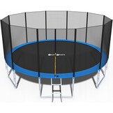 Blauwe Trampoline 465 cm met Net & Ladder - 180 kg Max.