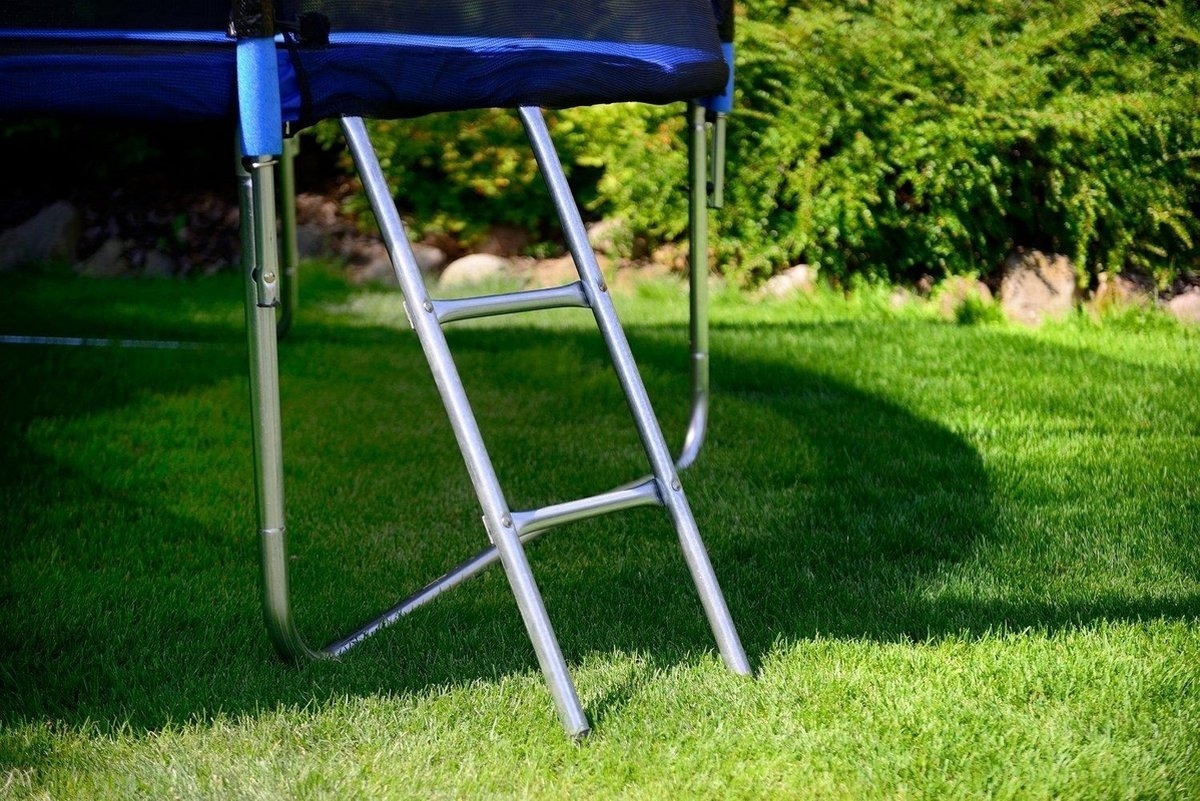 Blauwe Trampoline 465 cm met Net & Ladder - 180 kg Max.