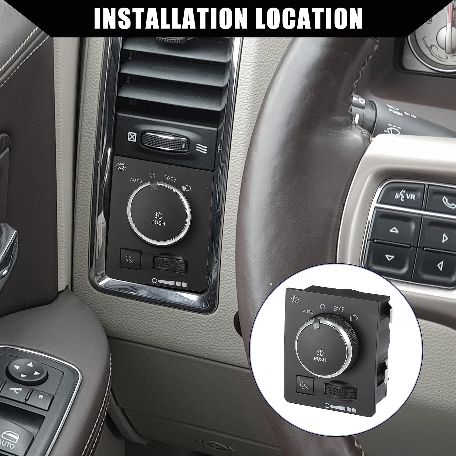 Koplamp schakelaar Dodge Ram 1500/2500/3500 (2009-2012) - 75% Korting