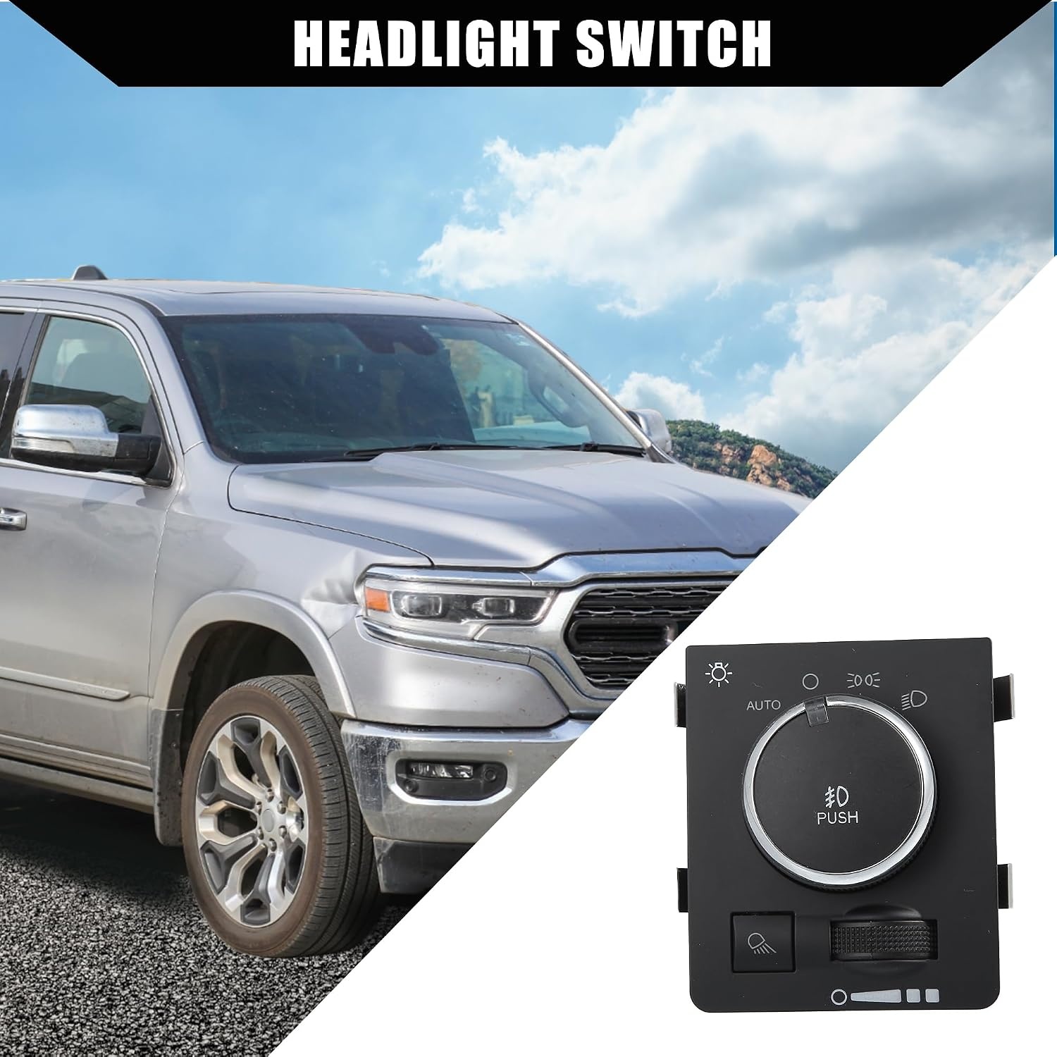 Koplamp schakelaar Dodge Ram 1500/2500/3500 (2009-2012) - 75% Korting