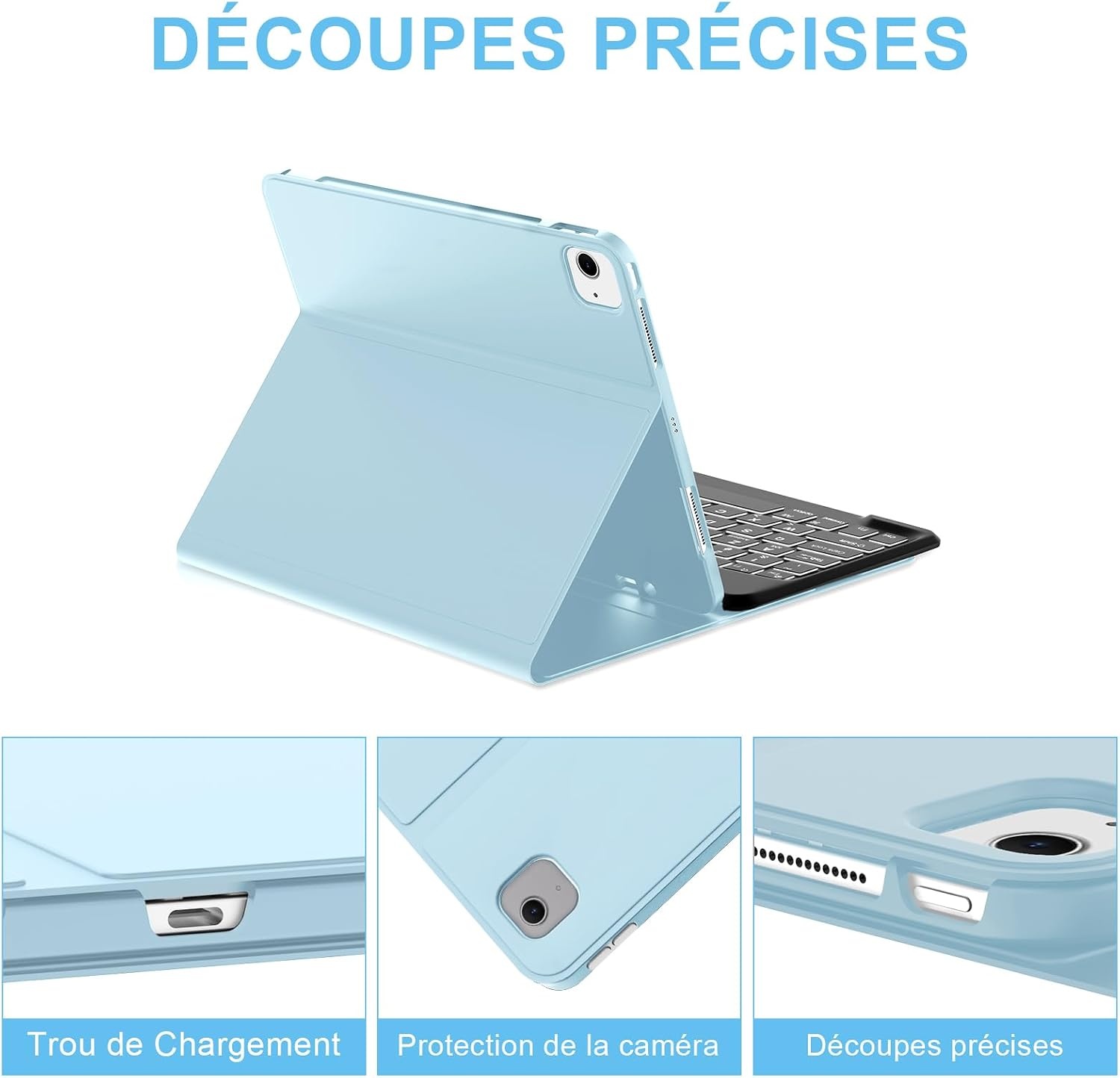 Toetsenbordhoes iPad Air 13 M2 2024 - Italiaans QWERTY, Verlicht & Afneembaar - 76% Korting!