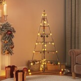 Metalen Kerstboom 140cm Zwart - 78% Korting