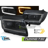 VW Crafter II Koplampen (2017-) Zwart LED DRL Dynamisch -60%