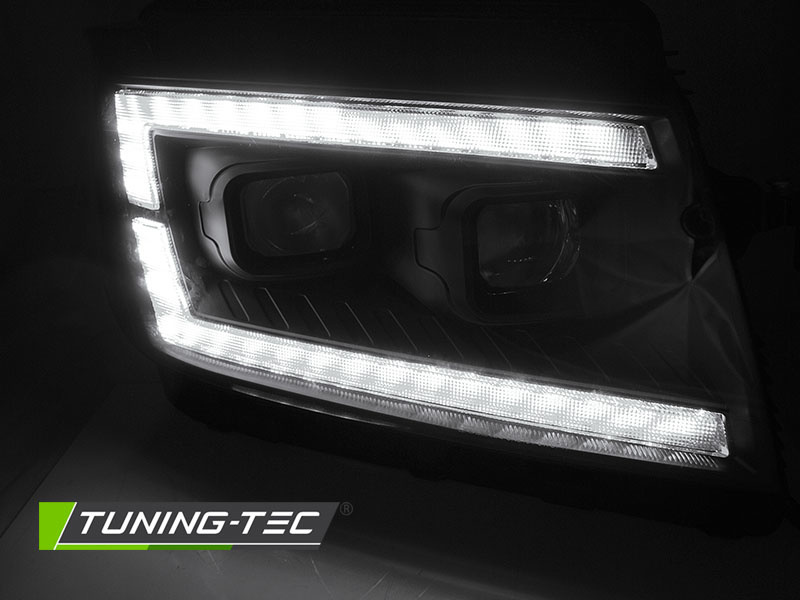 VW Crafter II Koplampen (2017-) Zwart LED DRL Dynamisch -60%