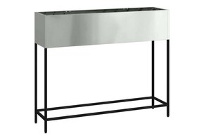 Verhoogde Plantenbak Zilver 100x26x82cm Metaal - 40% Korting