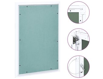 vidaXL Toegangspaneel 400x600 mm Aluminium Frame & Gipsplaat - 34% Korting
