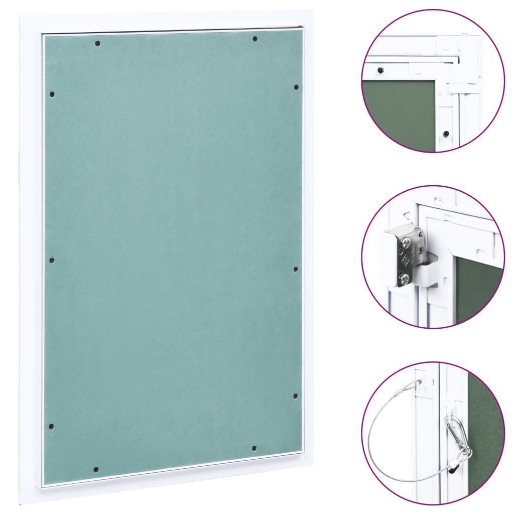 vidaXL Toegangspaneel 400x600 mm Aluminium Frame & Gipsplaat - 34% Korting