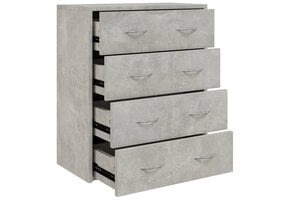 Dressoir met 4 Lades Betongrijs - 34% Korting
