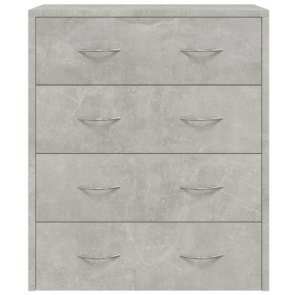 Dressoir met 4 Lades Betongrijs - 34% Korting