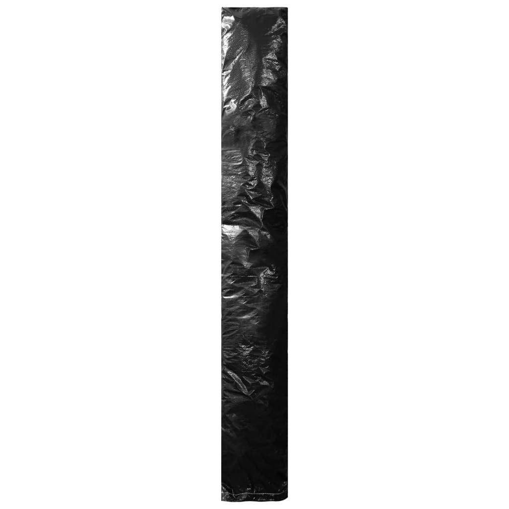 vidaXL Parasolhoes met rits 250 cm PE Zwart - 34% Korting