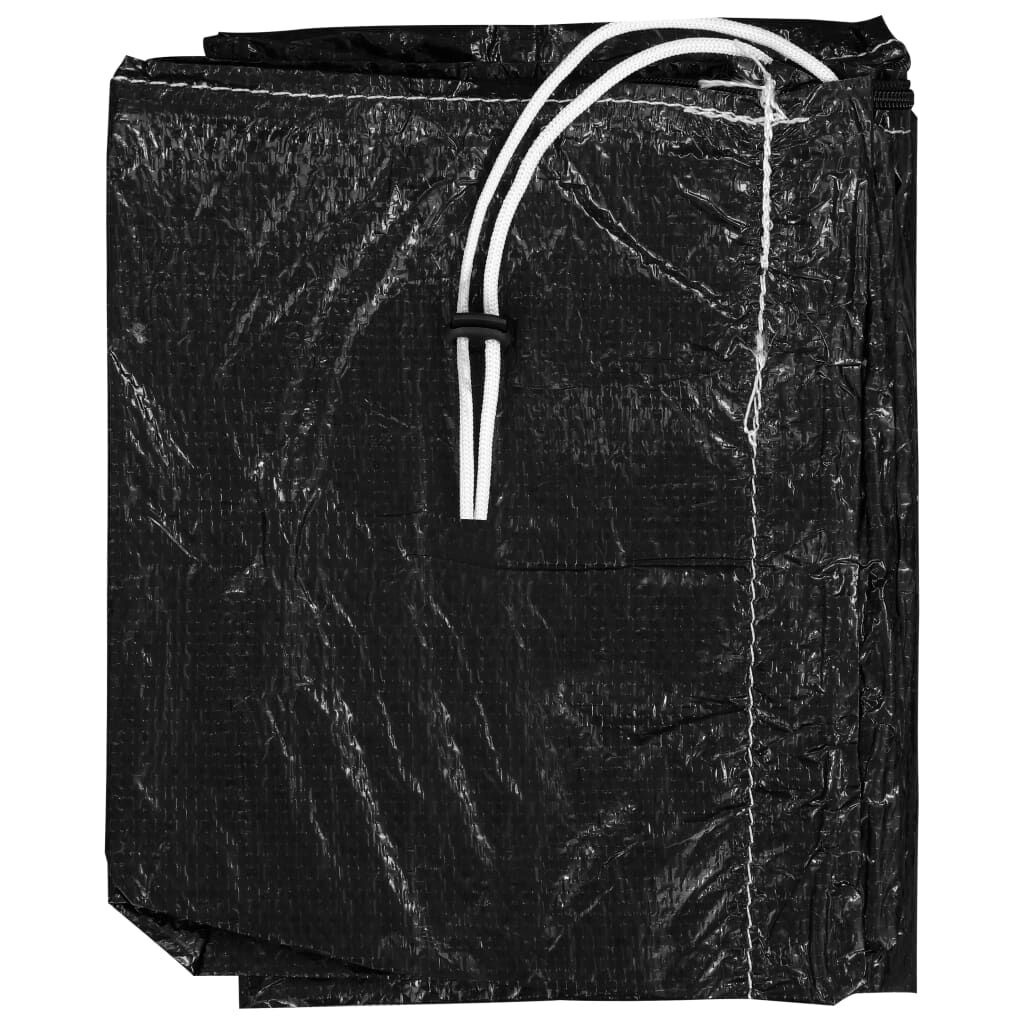 vidaXL Parasolhoes met rits 250 cm PE Zwart - 34% Korting