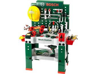Bosch Kinder Werkbank met 150 Delen & Accuschroevendraaier - 35% Korting