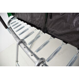 Trampoline rechthoekig - 318 x 253 cm - met net - groen
