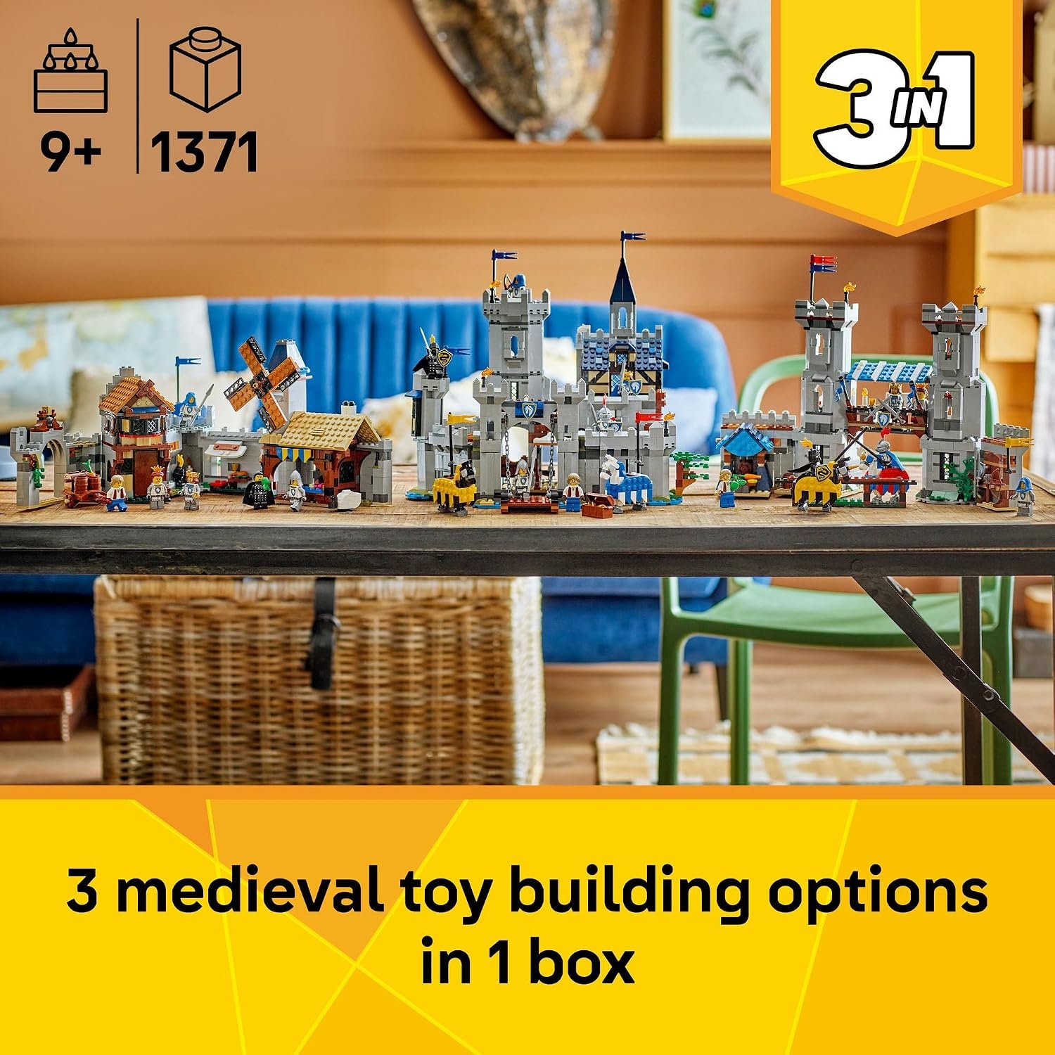 LEGO Creator 3-in-1 Middeleeuws Kasteel 34% Korting | 1371 Delen