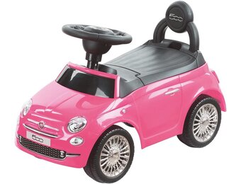 Loopauto Fiat 500 Roze - 59% Korting, Vanaf 12 mnd, Max 25kg