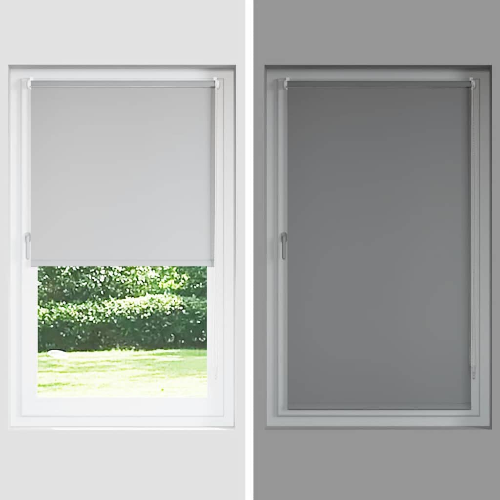 vidaXL Verduisterend Rolgordijn 145x150 cm Zwart - 34% Korting