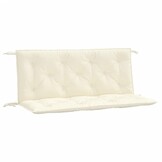 VidaXL Tuinbankkussens Crèmewit (2 stuks, 120x50x7 cm) - 33% korting