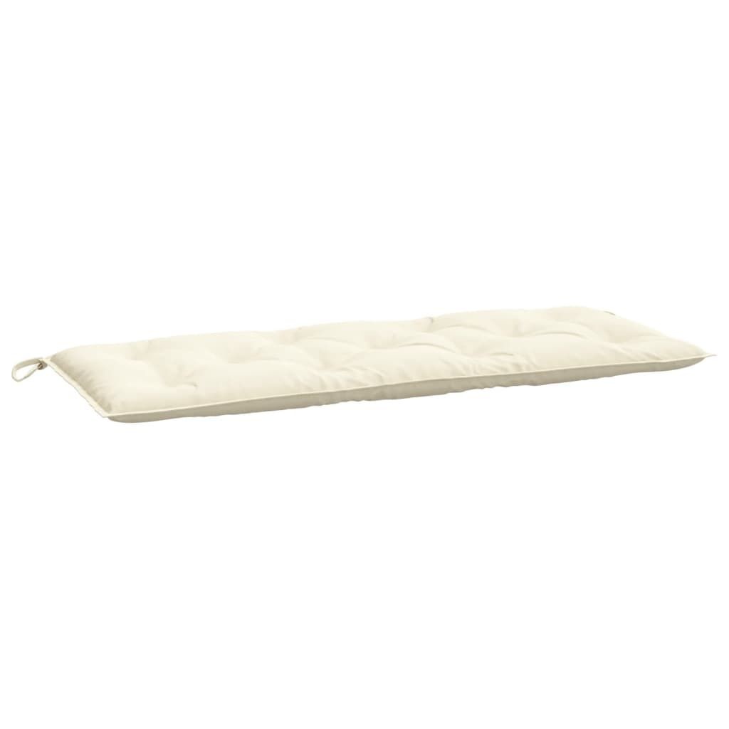 VidaXL Tuinbankkussens Crèmewit (2 stuks, 120x50x7 cm) - 33% korting