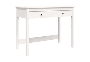 Bureau met lades 100x50x78 cm grenenhout wit - 35% korting