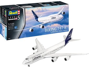 Revell Boeing 747-8 Lufthansa Modelbouwset 1:144 - 33% Korting