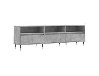 VidaXL TV-meubel 150cm Betongrijs - Bewerkt Hout met 54% Korting