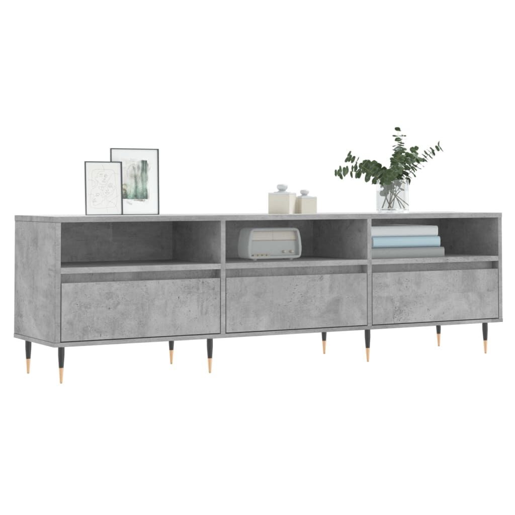 VidaXL TV-meubel 150cm Betongrijs - Bewerkt Hout met 54% Korting