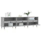 VidaXL TV-meubel 150cm Betongrijs - Bewerkt Hout met 54% Korting