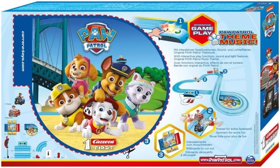 Racebaan Paw Patrol Chase & Marshall - 2,4m - 34% Korting