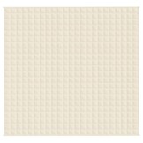 vidaXL Verzwaringsdeken 220x230 cm 11 kg Lichtcrème - 34% Korting