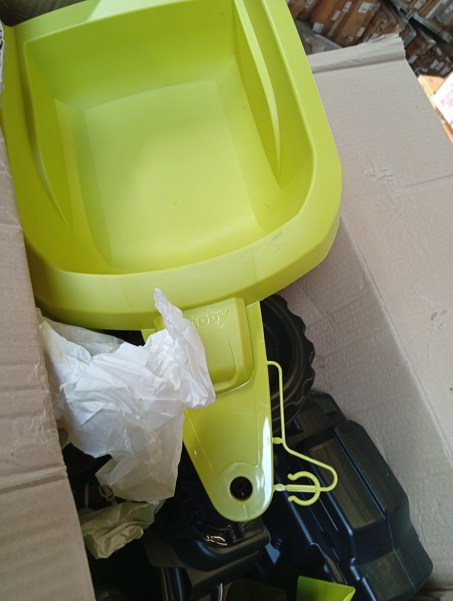 Lichtgroene Traptractor Farmer XL met Aanhanger (54% Korting)