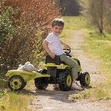 Lichtgroene Traptractor Farmer XL met Aanhanger (54% Korting)