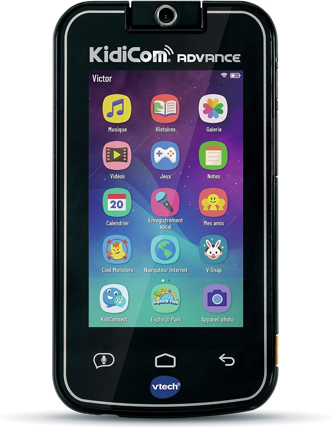 Kindersmartphone Zwart 5 inch | Veilig & Zonder Abonnement | WiFi | 20 Games