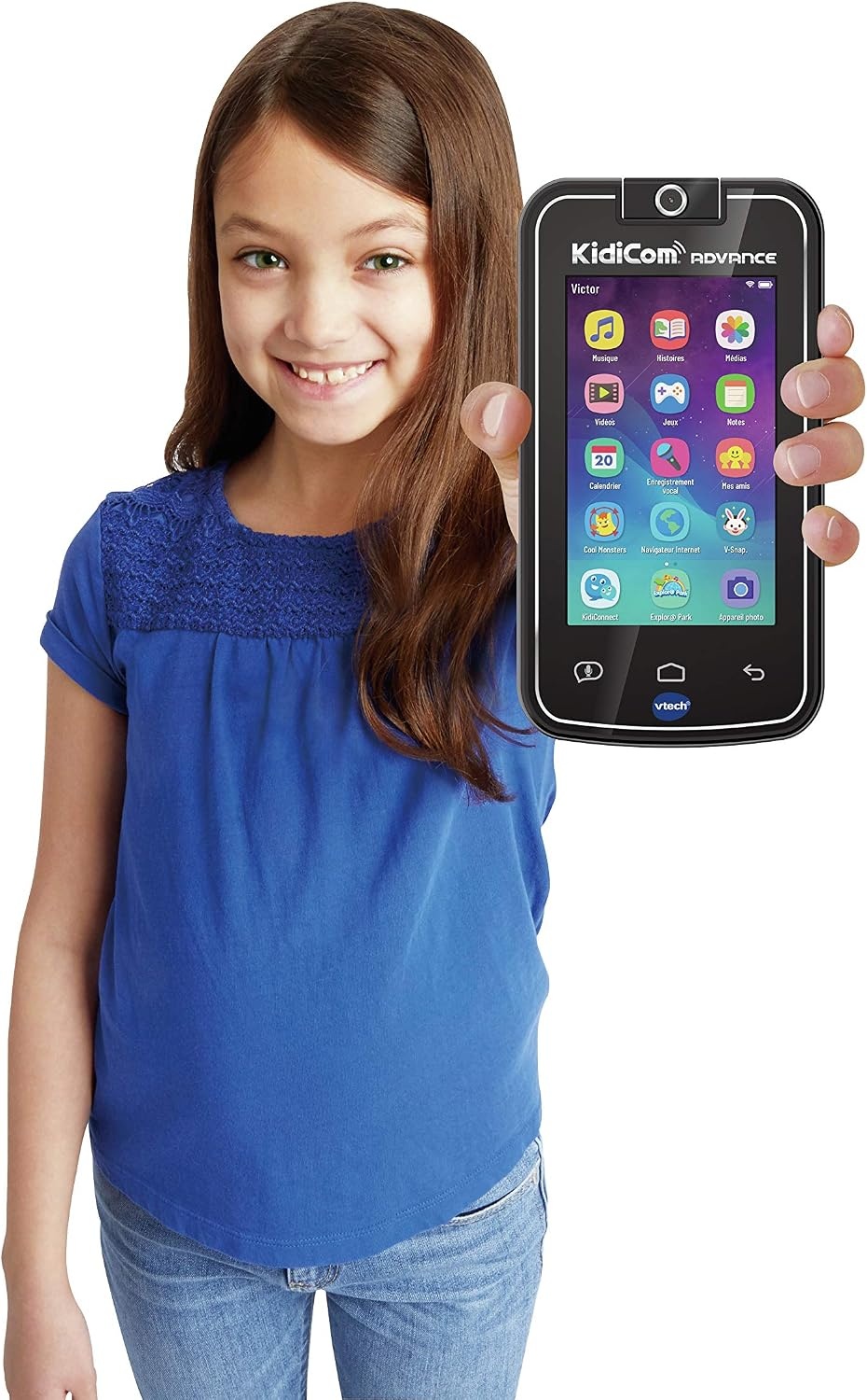 Kindersmartphone Zwart 5 inch | Veilig & Zonder Abonnement | WiFi | 20 Games