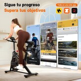 Hometrainer Zwart/Rood - 35% Korting! Stille Magnetische Weerstand & App Compatibel