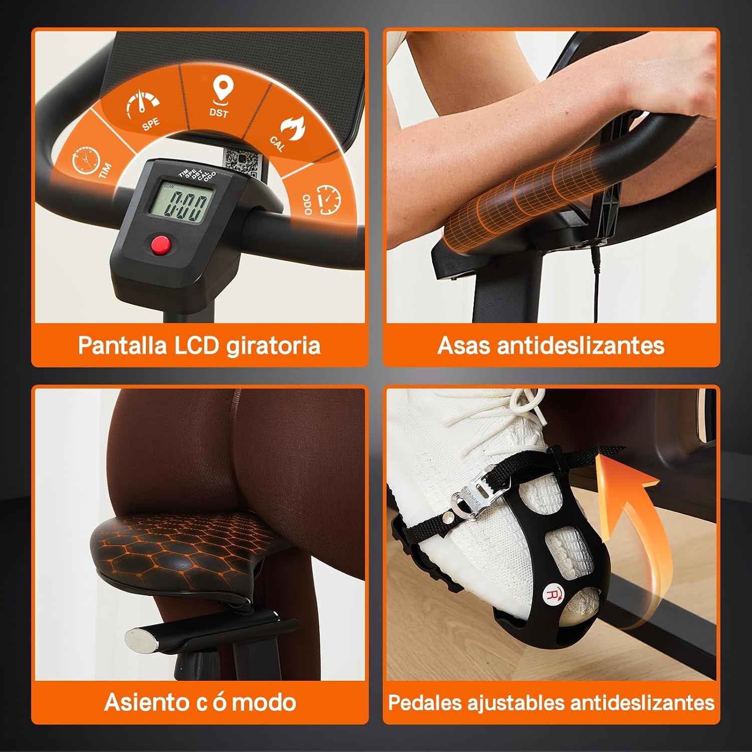 Hometrainer Zwart/Rood - 35% Korting! Stille Magnetische Weerstand & App Compatibel