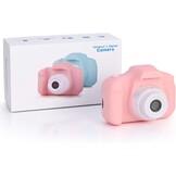 Kindercamera Roze - 12MP HD Video, 32GB Kaart & Games - 33% Korting!