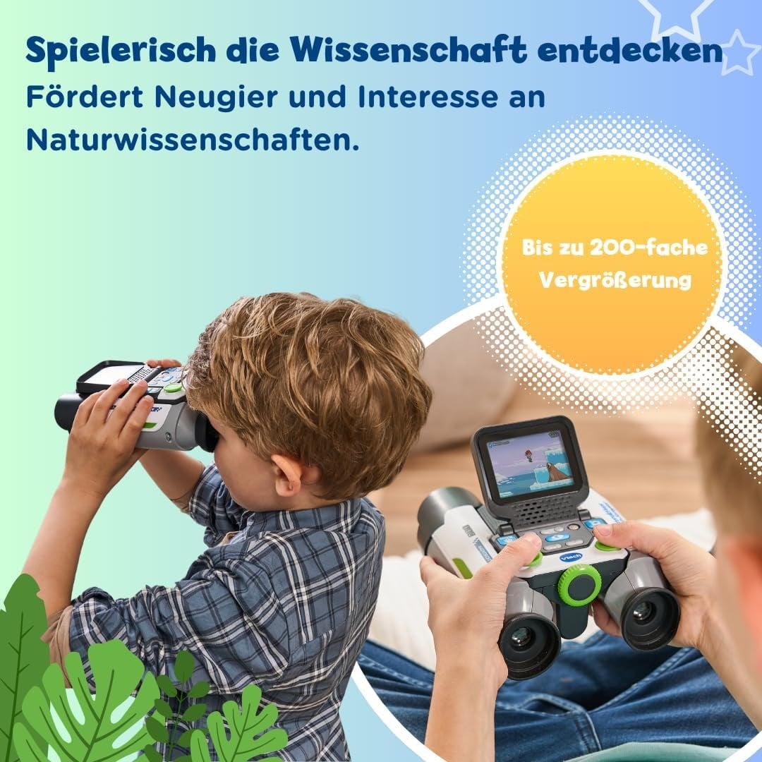 Interactieve Video Verrekijker voor Kinderen - 10x Vergroting, 34% Korting