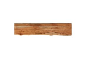 vidaXL Wandschap 100x20 cm Acaciahout met Natuurlijke Rand - 62% Korting