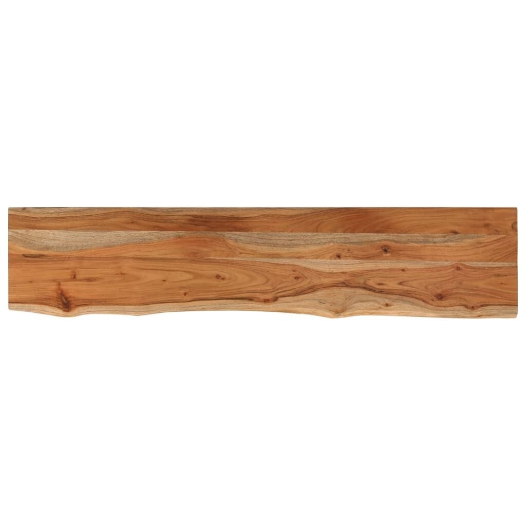 Acaciahouten Wandschap met Natuurlijke Rand 100x20x2,5 cm - 53% Korting