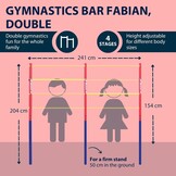 Dubbel Turnrek Fabian Kinderen/Volwassenen Outdoor 100kg - 35% Korting