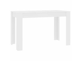 Eettafel Bewerkt Hout Wit 120x60x76 cm - 34% Korting